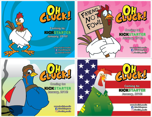 Postcards that will be available at the con for you to remember the kickstarter!