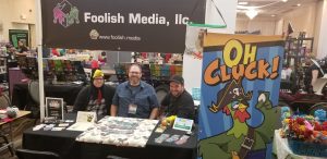 The Foolish Media Booth, Open and ready for business. 