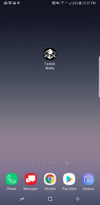 Screenshot of the icon on an Android Device
