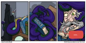 Kittie and... a "friend?" prepare to sit down with a good book