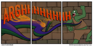 Kevin seems to have caught up with Kittie after Kittie handled the sprinklers