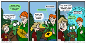 As Daryl and Gop discuss the Frisbee, it's owner's find them.