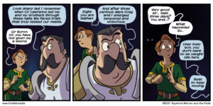 Sir Byron Regales his Squire with tales from the dungeon