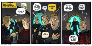 That's an awful lot of moppy headed blonde guys in a dungeon
