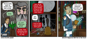 Captain Haser Rings the Bell of Destiny.