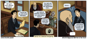 A deceased former employee is probably not the best witness.