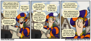 The Town cryer delivering the news of the pending verdict doesn't seem to bode well for Daryl