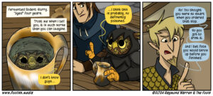 The Young Owlin is going to die if he drinks that poison!