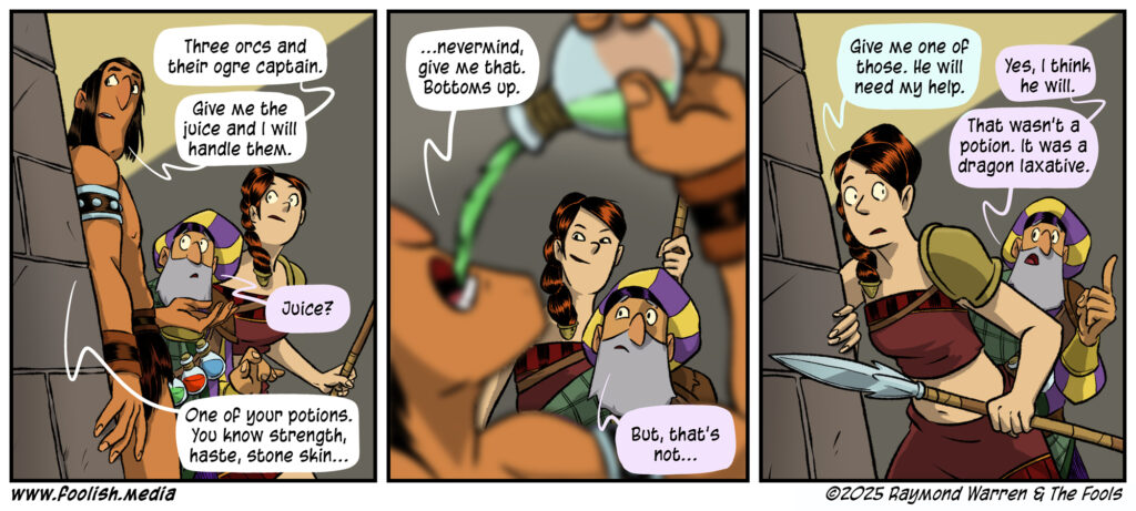 That Barbarian is going to have a pretty awful 24 hours if he survives. 