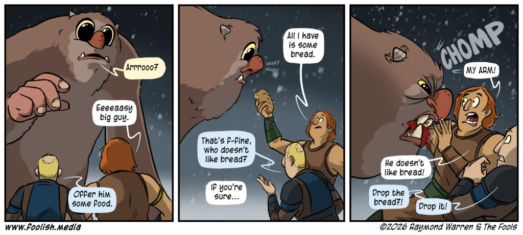 I'm pretty sure he still likes bread. 
He just likes the taste of your arm, more. 